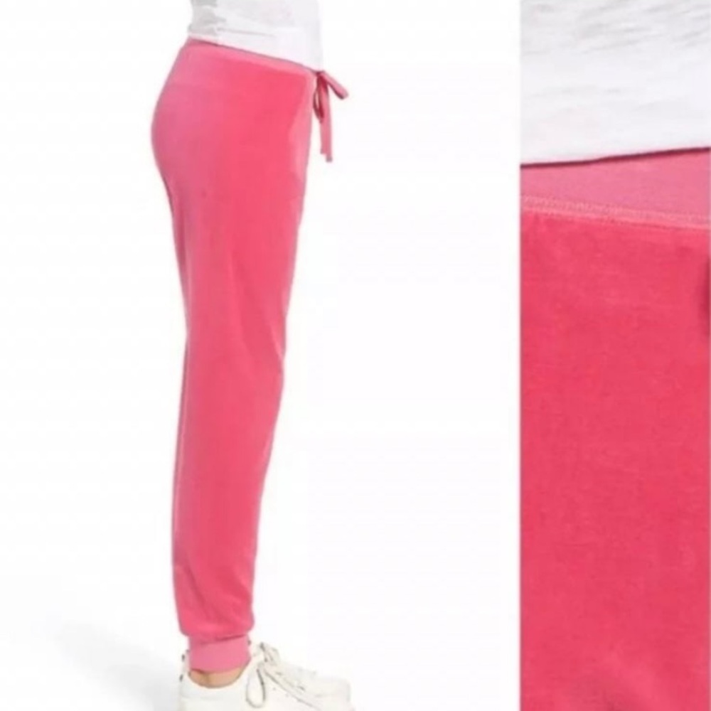 NWT Juicy Couture Hot Pink track pants girls L 10-12